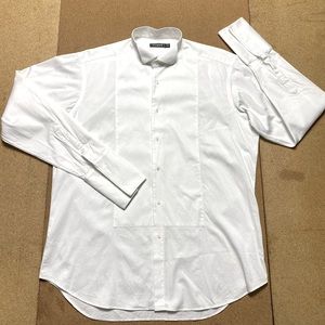 EUC IKE BEHAR EVENING Formal Wear Tuxedo French Cuff Dress Shirt 16/34